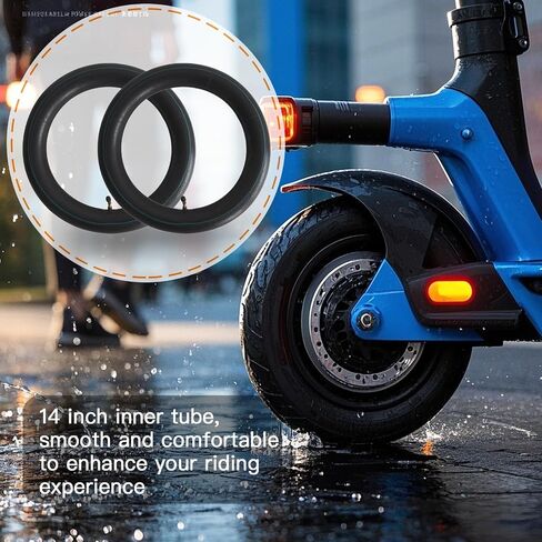2 Pack 14x2.50 Inner Tube 14 Inch E-Bike Tubes Butyl Rubber Thickened with 2 Steel Tire Levers for Replacement Electric Scooters and E-Bike Tire Tube in Saudi Arabia