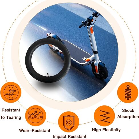 2 Pack 14x2.50 Inner Tube 14 Inch E-Bike Tubes Butyl Rubber Thickened with 2 Steel Tire Levers for Replacement Electric Scooters and E-Bike Tire Tube in Saudi Arabia
