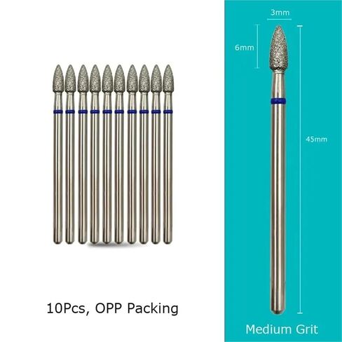 مخروط مخروطي بتات مانيكير تدريبات أدوات إكسسوارات الأظافر 1pcs (G0306D-M (D)) in Saudi Arabia