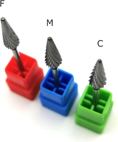 Cone Shape Nail Drill Bit Carbide Milling Cutter for Manicure Rotary Burr Electric Drill 1Pcs(L0613D20) in Saudi Arabia