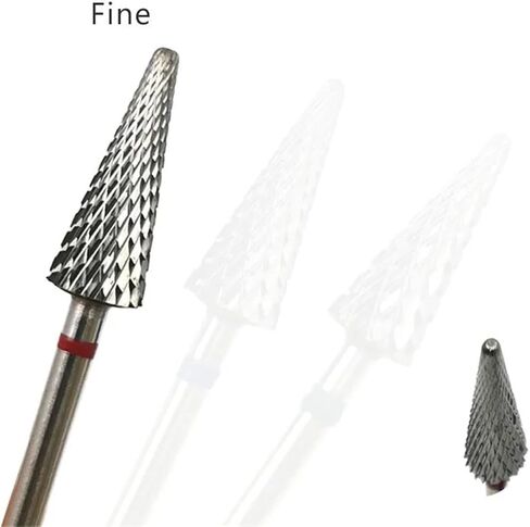 Cone Shape Nail Drill Bit Carbide Milling Cutter for Manicure Rotary Burr Electric Drill 1Pcs(L0613D20) in Saudi Arabia