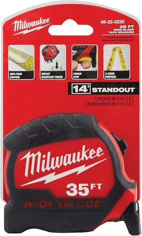 شريط Milwaukee قياس واسع BLD 1.3inx35ft 48-22-0235 in Saudi Arabia