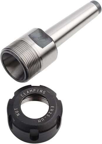 MT2 Tool Holder, ER25 Collet Chuck Holder Face Milling Arbor Adapter CNC Milling Tools, Better Cleanness, More Stable Accuracy, Suitable for All ER25 Collets, Carbon Steel in Saudi Arabia
