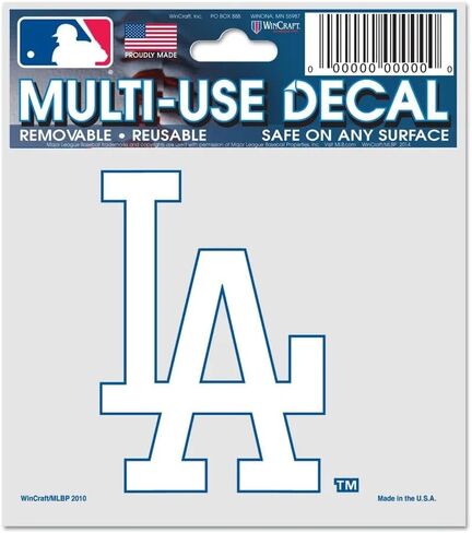 Wincraft MLB Los Angeles Dodgers Multi-Use Secal ، 3 "× 4" in Saudi Arabia