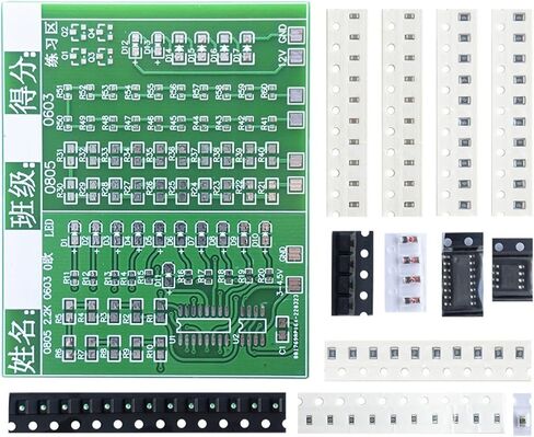 84 SMD Component Welding Exercise Boards 555+CD4017 Flow Lamp Electronic Training DIY Circuit Board in Saudi Arabia