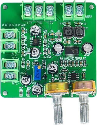 DIY Audio Microphone Amplifier Board Kit NE5532 Preamplifier Electronic Coldering Assembly Training Parts (Kit with 3W Smeker) in Saudi Arabia