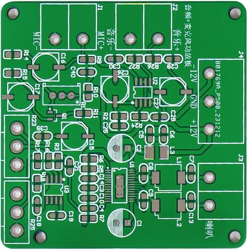 DIY Audio Microphone Amplifier Board Kit NE5532 Preamplifier Electronic Coldering Assembly Training Parts (Kit with 3W Smeker) in Saudi Arabia