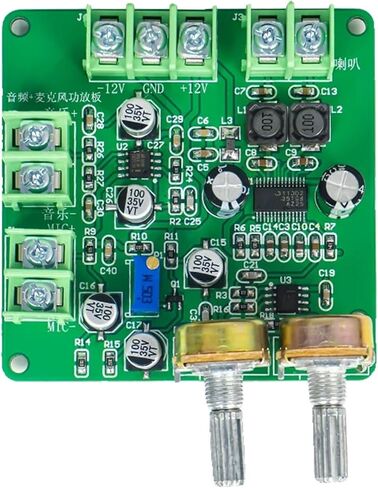 DIY Audio Microphone Amplifier Board Kit NE5532 Preamplifier Electronic Coldering Assembly Training Parts (Kit with 3W Smeker) in Saudi Arabia