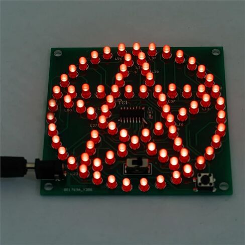 80 مملوءة بنتاغون نجم النجوم ضوء التدفق ضوء DIY Kit Microcontroller لحام لوحة الدائرة (مجموعة مع سلك 3.5 ملم) in Saudi Arabia