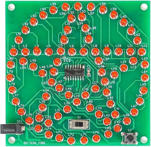 80 مملوءة بنتاغون نجم النجوم ضوء التدفق ضوء DIY Kit Microcontroller لحام لوحة الدائرة (مجموعة مع سلك 3.5 ملم) in Saudi Arabia