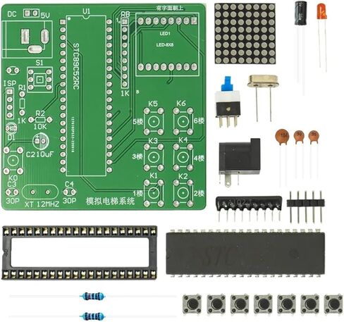 المصعد التناظري نظام التحكم المتسلسل متحكم microcontroller DOT Matrix عرض لوحة الدائرة اللحام in Saudi Arabia