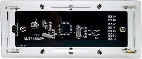 SMD Music Spectrum Kit 12-Way Spectrum Fun Electronic DIY Soldering Practice Assembly Loose Parts(Kit with Shell) in Saudi Arabia