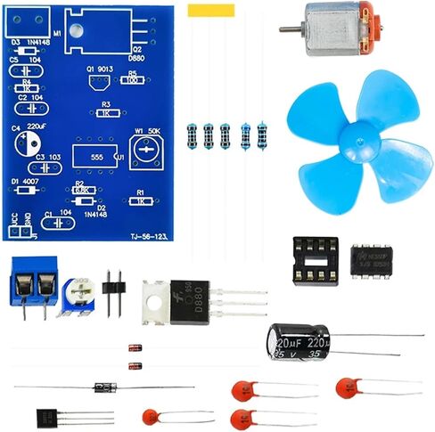 555 Pulse Width Speed Controller DIY Kit Electronic Skills Training Welding Practice Loose Parts(Kit) in Saudi Arabia