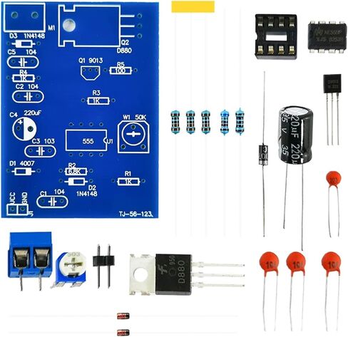 555 Pulse Width Speed Controller DIY Kit Electronic Skills Training Welding Practice Loose Parts(Kit) in Saudi Arabia