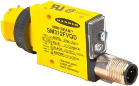 SM312FVQD Sensor; Photoelectric; Visible Red 650nm Glass Fiber Optic; 10-30VDC; QD Conn. 26990 in Saudi Arabia