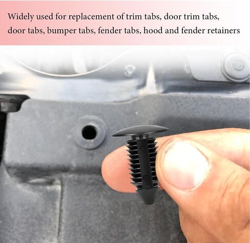 150PCS Car Bumper Retainer Clips, 6.3mm 8mm 9mm 10mm Expansion Screws with Removal Tools, Nylon Bumper Push Fasteners Door Trim Panel Rivet Clips Replacement Assortment in Kuwait