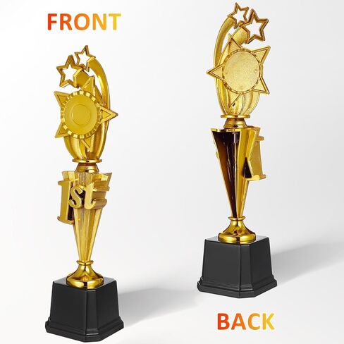Didiseaon 1st Place Trophy Award 14.6 بوصة Golden First Place Cup Trophy Charder Basy Roward Trophies لإنجازات مسابقات بطولة كرة القدم لكرة القدم in Saudi Arabia