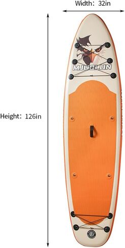Upgrade Stand Up Paddle Board 10’6" with 32" Wide Stable, Double Ended Paddle,Non Slip Deck,Dual Action Pump,Fast Inflatable SUP Great for Adults and Kids in Saudi Arabia