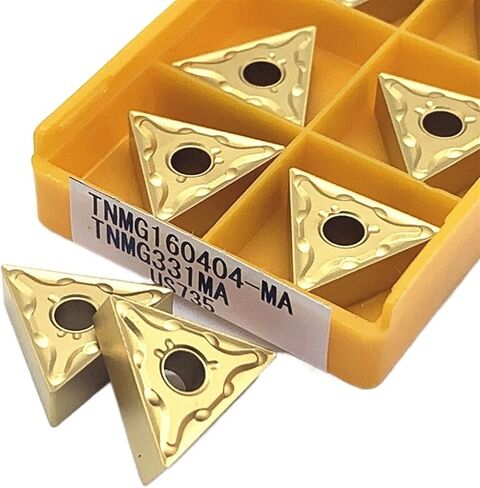 أداة الدوران ، أداة تشغيل Carbide Inner 10pcs TNMG160404 15TF أدوات الأخدود الخارجي حامل شفرة الكربريد الأداة (الحجم: TNMG160408 MA 735) in Kuwait