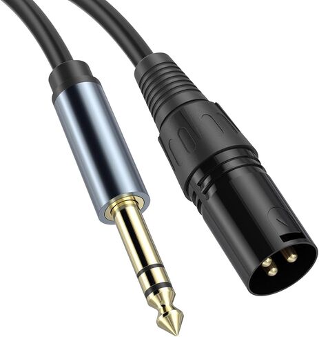 6.35mm 1/4 "إلى XLR الذكور ، XLR إلى 1/4 كابل ، TRS إلى XLR ذكر ، 1/4 إلى XLR من الذكور (1 ، 6 أقدام) in Kuwait