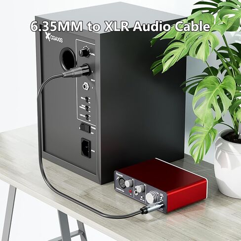 6.35mm 1/4 "إلى XLR الذكور ، XLR إلى 1/4 كابل ، TRS إلى XLR ذكر ، 1/4 إلى XLR من الذكور (1 ، 6 أقدام) in Saudi Arabia