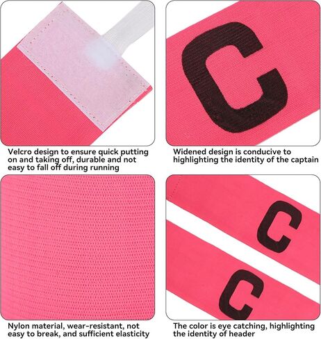 كابتن كرة القدم 10pcs ، كابتن Captain C -Arm Band للجنسين لكرة القدم كرة القدم. in Saudi Arabia