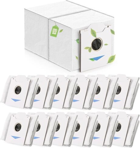 12pcs لـ ecovacs deebot n30 omni/n30 pro استبدال حقيبة الغبار omni omni لـ deebot n30 omni/n30 pro omni robot facs facs parts (3L large carty) in Kuwait