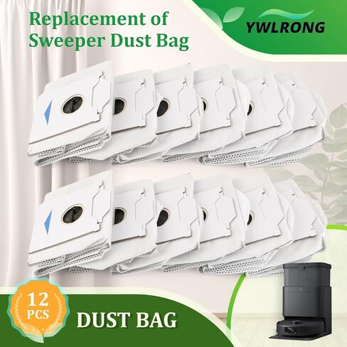12pcs لـ ecovacs deebot n30 omni/n30 pro استبدال حقيبة الغبار omni omni لـ deebot n30 omni/n30 pro omni robot facs facs parts (3L large carty) in Kuwait