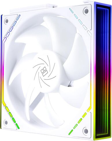 Thermalright TL-M12QW CPU Fan 120mm Case Case ، PWM Connector Silent Computer التبريد مع محمل S-FDB ، مروحة الكمبيوتر مع تأثير ضوء ARGB ، ضوضاء منخفضة ، لبنة البناء نسخة كمبيوتر مروحة. in Saudi Arabia