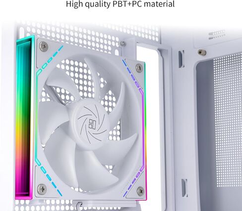 Thermalright TL-M12QW CPU Fan 120mm Case Case ، PWM Connector Silent Computer التبريد مع محمل S-FDB ، مروحة الكمبيوتر مع تأثير ضوء ARGB ، ضوضاء منخفضة ، لبنة البناء نسخة كمبيوتر مروحة. in Saudi Arabia