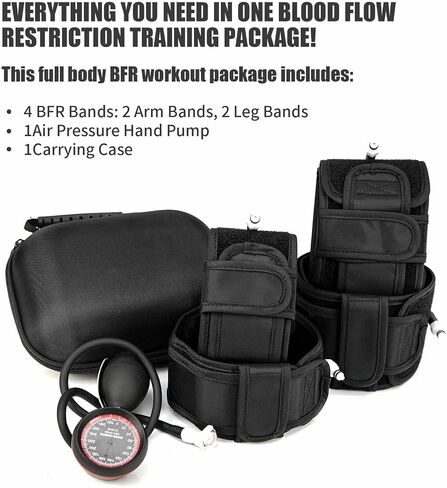 BFR Training System – Blood Flow Restriction Bands for Occlusion Training, Gym Venous Restriction, Muscle Strength & Growth Hormone Stimulation for Men and Women Fitness Workouts in Saudi Arabia