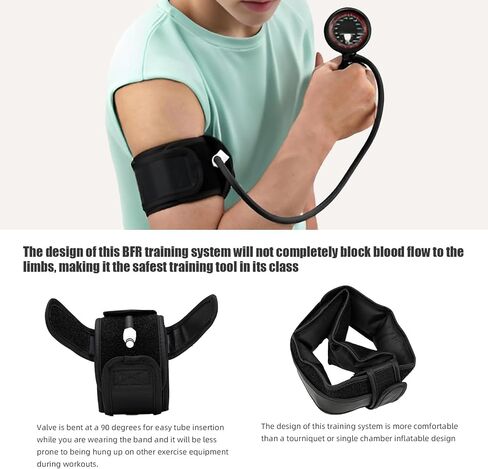 BFR Training System – Blood Flow Restriction Bands for Occlusion Training, Gym Venous Restriction, Muscle Strength & Growth Hormone Stimulation for Men and Women Fitness Workouts in Saudi Arabia
