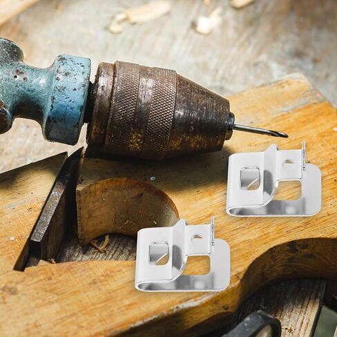 Amosfun 10Pcs High Strength Metal Belt Clip for Power Drill Tool Holder with Screws Hook for Drill Belt Compatible with Screwdrivers and Impact Wrenches in Saudi Arabia