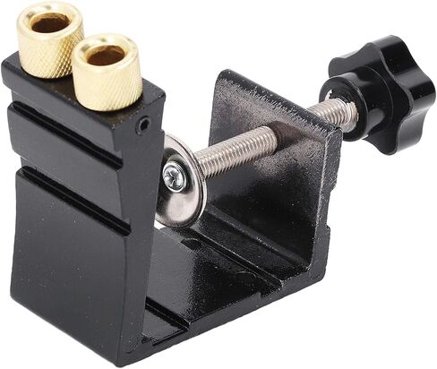Aramox Black Inclined Hole Drilling Colutioner سبيكة الألومنيوم لاستخدام زخرفة الخشب ، ومشاريع DIY ، مقاوم للصدأ ، مجموعة رقصة ثقب الجيب المصغرة in Saudi Arabia