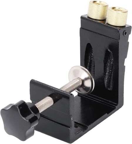 Aramox Black Inclined Hole Drilling Colutioner سبيكة الألومنيوم لاستخدام زخرفة الخشب ، ومشاريع DIY ، مقاوم للصدأ ، مجموعة رقصة ثقب الجيب المصغرة in Saudi Arabia