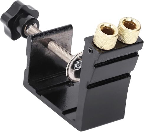 Aramox Black Inclined Hole Drilling Colutioner سبيكة الألومنيوم لاستخدام زخرفة الخشب ، ومشاريع DIY ، مقاوم للصدأ ، مجموعة رقصة ثقب الجيب المصغرة in Saudi Arabia