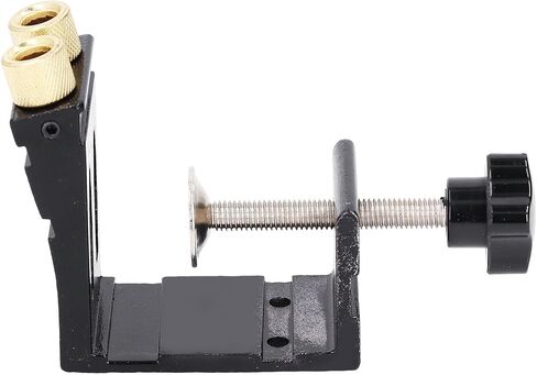 Aramox Black Inclined Hole Drilling Colutioner سبيكة الألومنيوم لاستخدام زخرفة الخشب ، ومشاريع DIY ، مقاوم للصدأ ، مجموعة رقصة ثقب الجيب المصغرة in Saudi Arabia