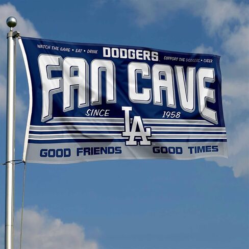 Los Angeles Dodgers Fan Man Cave Banner Flag in Saudi Arabia
