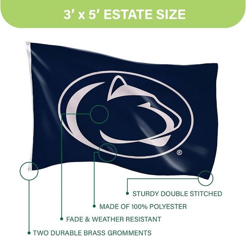NCAA University of Texas Flag with Grommets, 3'x5' UT Longhorns Outdoor College Flags & Banners for Garden Patio Indoor Wall Décor in Saudi Arabia