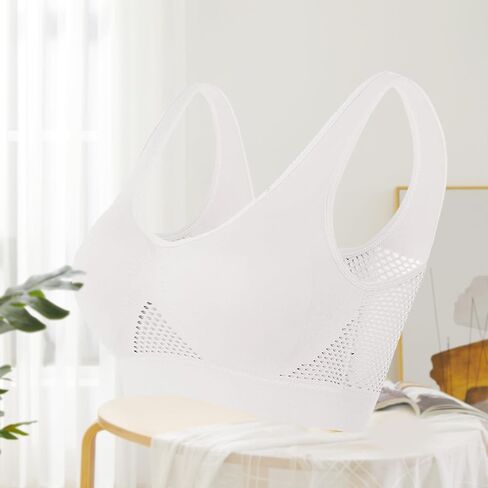 Sports Bra for Women - Plus Size High Support Workout Bra with Cooling Mesh (Full Coverage) in Saudi Arabia