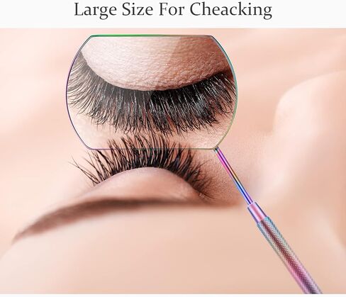 4 Pieces Mirror for Eyelash Lash Mirror for Eyelash Extensions Square Stainless Steel Dental Lash Tools in Saudi Arabia