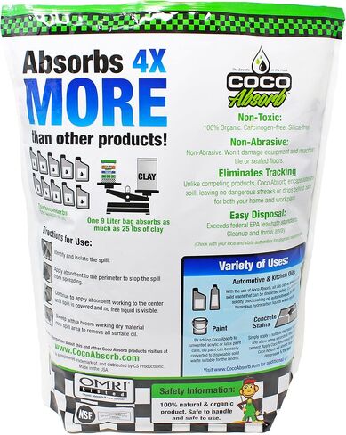 COCO ASSORB CCA-09LT-BAG-C-06PK أكياس قابلة للاستمتاع ، 9L (حزمة 6) in Saudi Arabia
