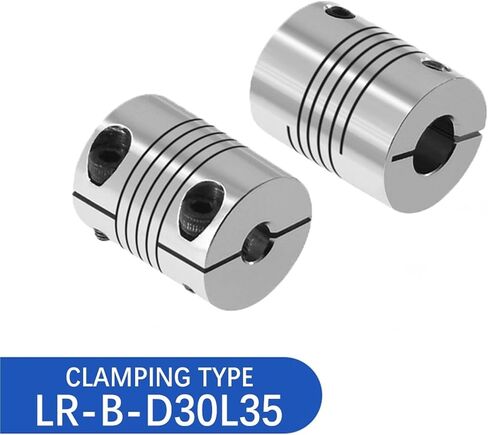 LR-B-D30L35 LR B D30L35 Aluminum Elastic Winding Shaft Coupler Motor Connector 8mm to 16mm Clamping Type Customize Flexible CNC Coupling 1Pcs(11mmX15mm) in Saudi Arabia