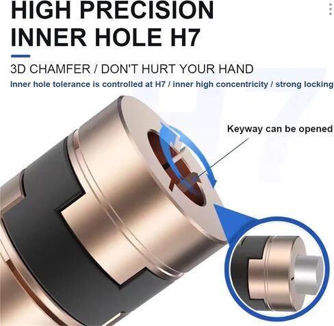 LZ-B-D50L58 LZ-D-D50L38 LZ D50L58 D50L38 Oldham Coupling Flexible Aluminum Alloy Shaft Coupler 12mm to 38mm for CNC Servo Motors 1Pcs(LZ-B More to Contact) in Saudi Arabia