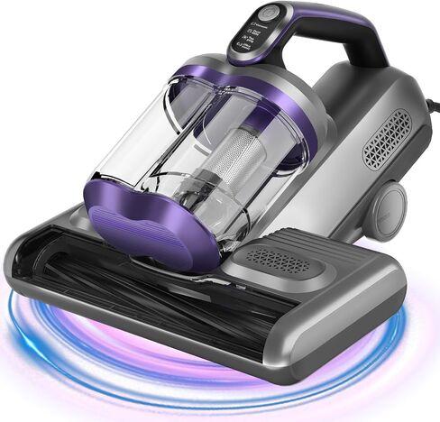 Colesy Mattress Vacuum, 16Kpa Suction Mattress Vacuum Cleaner with UV & Ultrasonic, High Heating Handheld Bed Vacuum, 500W Powerful Bed Vacuum Cleaner with Double Cup for Dust & Pet Hair in Saudi Arabia