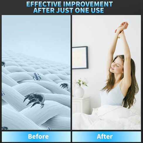 Colesy Mattress Vacuum, 16Kpa Suction Mattress Vacuum Cleaner with UV & Ultrasonic, High Heating Handheld Bed Vacuum, 500W Powerful Bed Vacuum Cleaner with Double Cup for Dust & Pet Hair in Saudi Arabia