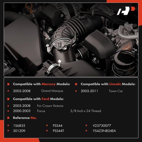 مفتاح ضغط التوجيه القوى A-premium [2 دبابيس] متوافق مع Ford Focus 2000-2003 و Crown Victoria 2003-2008 & Lincoln Town Car 2003-2011 & Mercury Grand Marquis 2003-2008 in Saudi Arabia