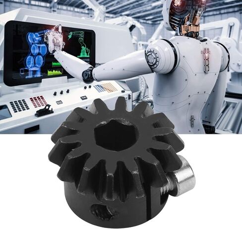 Bevel Pinion Gear 14 Teeth Clamping Bore Sprocket, Tooth Roller Chain Sprocket Precision Gear for Robot Parts 4306‑4008‑0014 8mm in Saudi Arabia