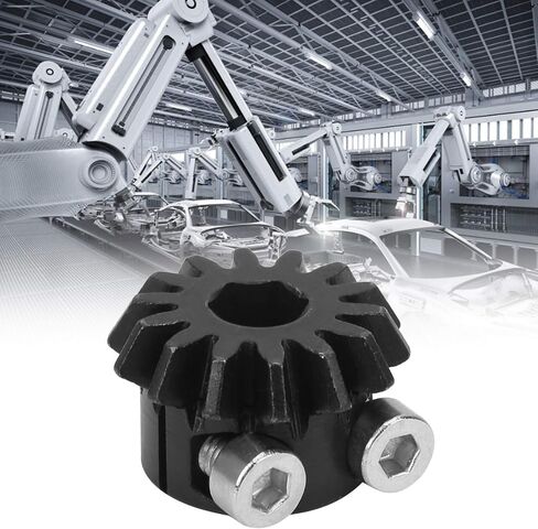Bevel Pinion Gear 14 Teeth Clamping Bore Sprocket, Tooth Roller Chain Sprocket Precision Gear for Robot Parts 4306‑4008‑0014 8mm in Saudi Arabia
