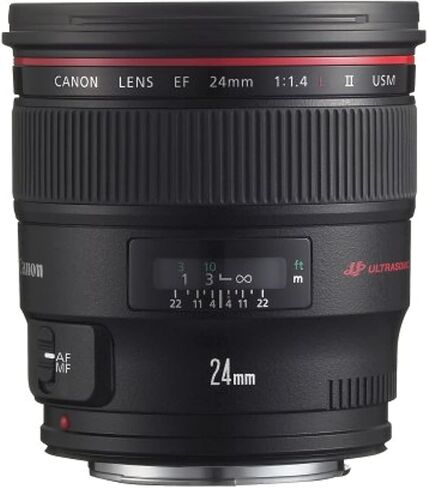 Canon EF 24mm f/1.4L II USM Wide Angle Lens - Fixed - 2750B002 , Black in Kuwait
